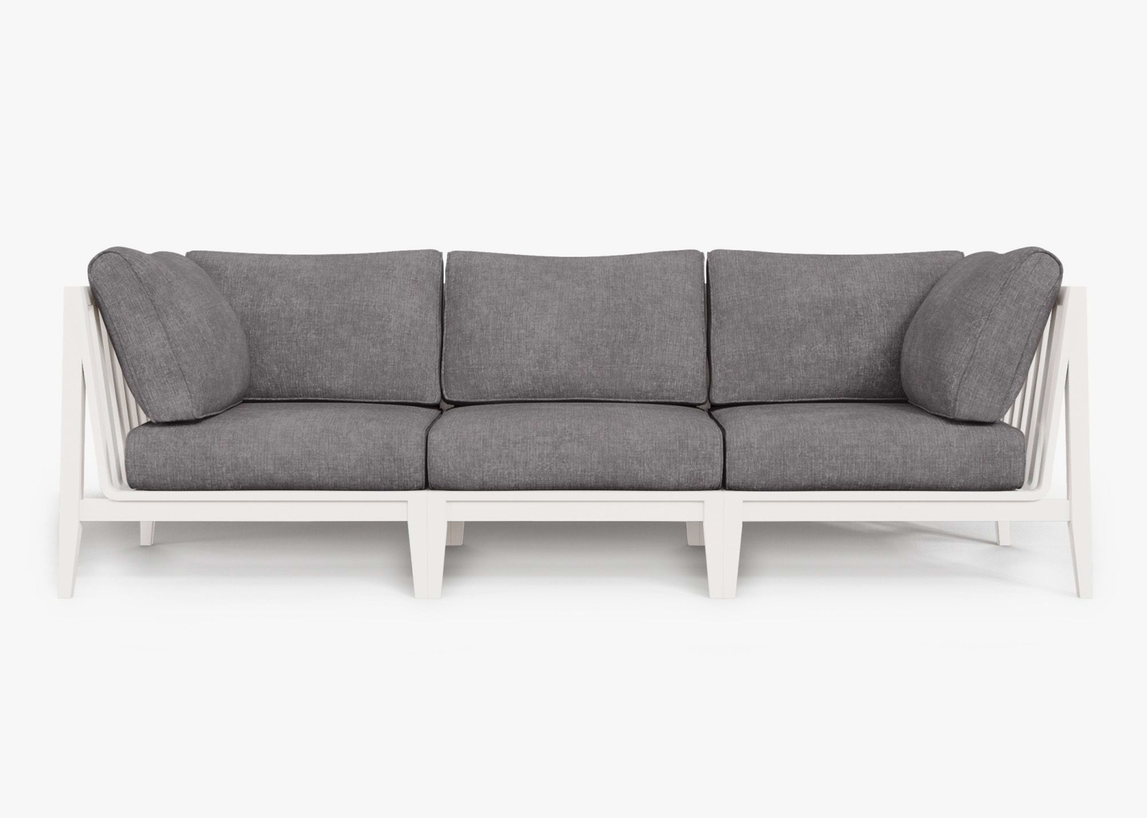 Aluminum Outdoor Sofa - 3 Seat