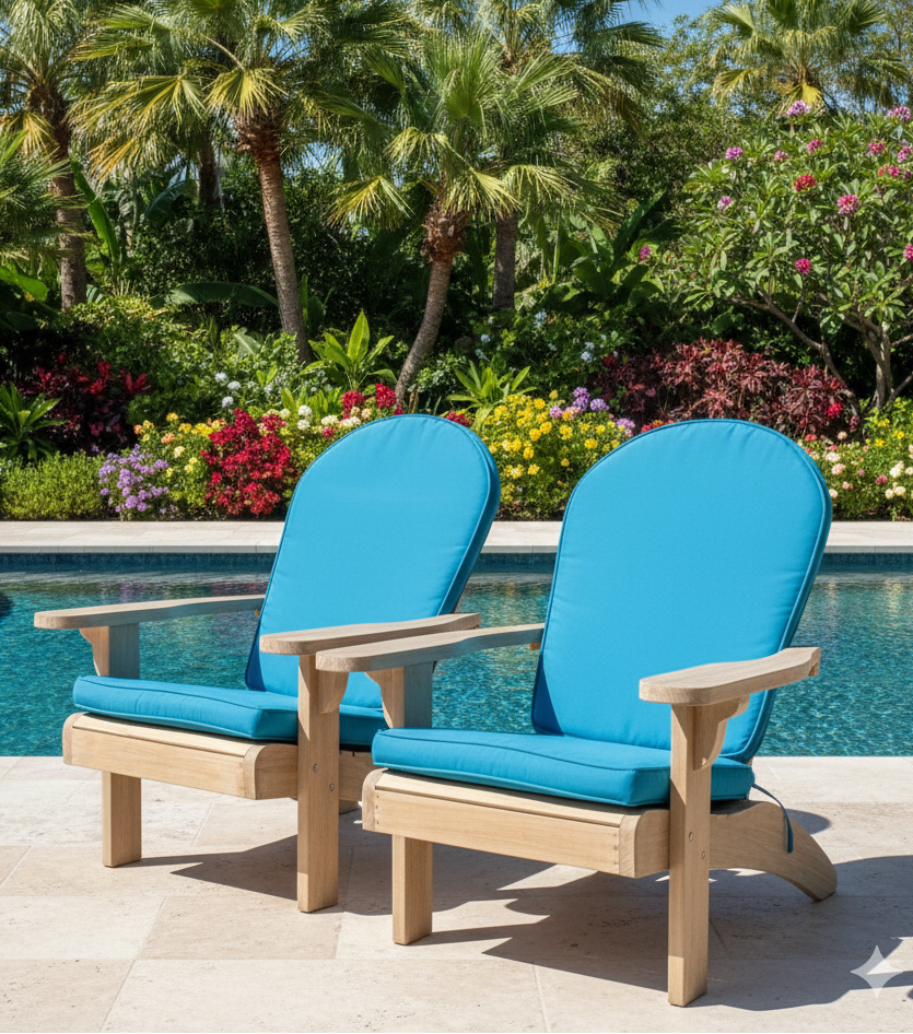 Classic Teak Adirondack Chair Cushion