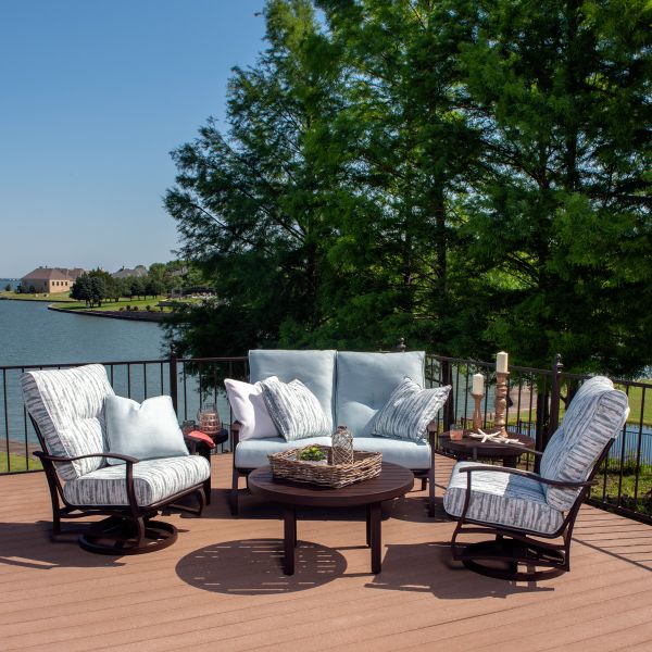 Mallin Albany Cushion Love Seat Glider - Thumbnail 5