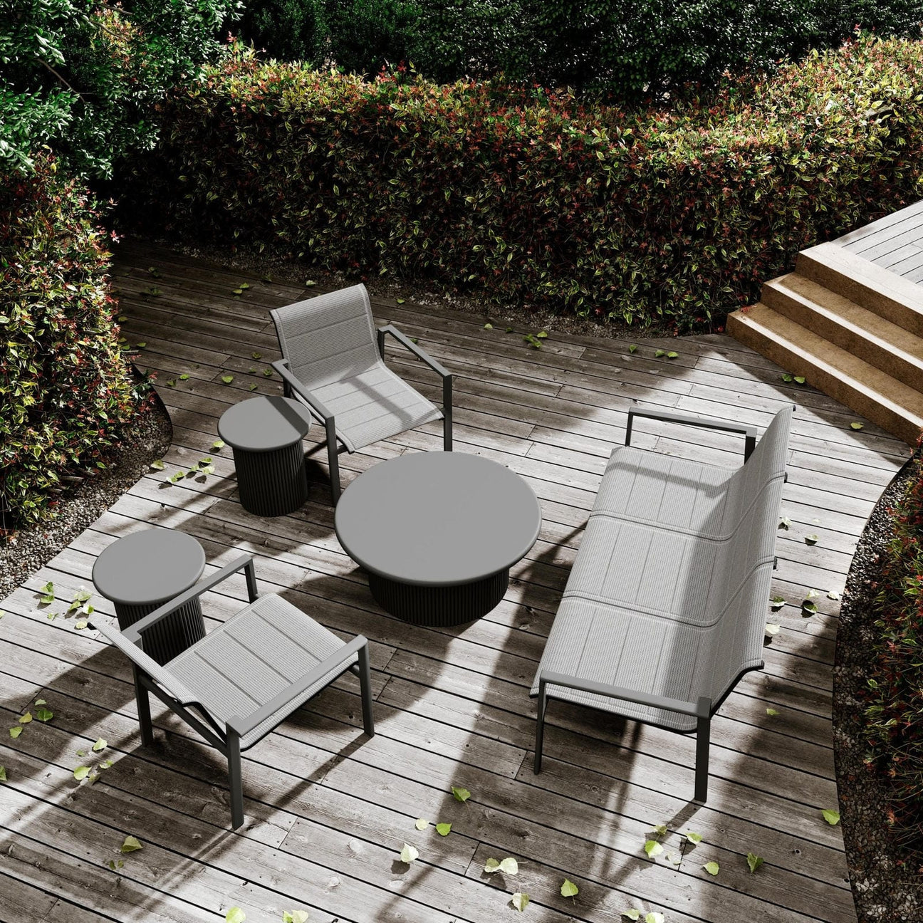 Amalfi 3 Seat Sofa - Charcoal by Azurro Living