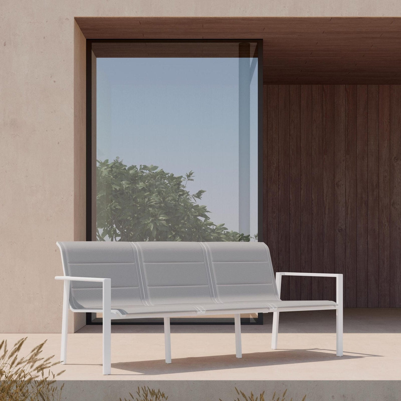 Amalfi 3 Seat Sofa - White by Azurro Living