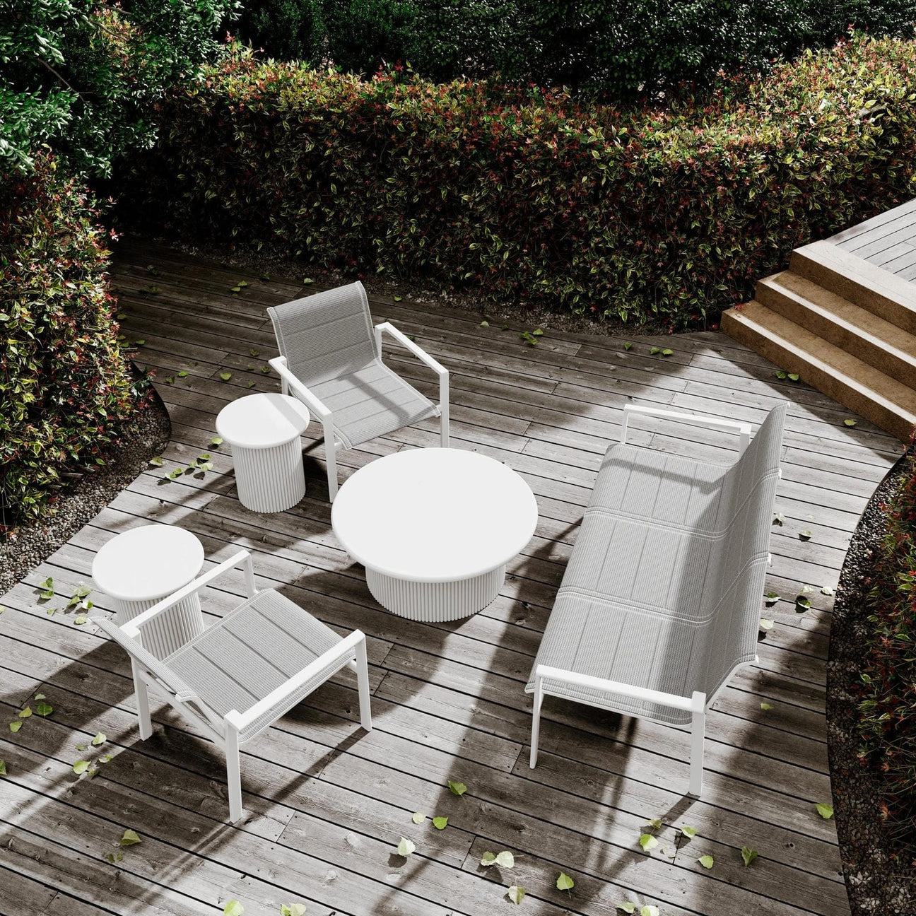 Amalfi 3 Seat Sofa - White by Azurro Living