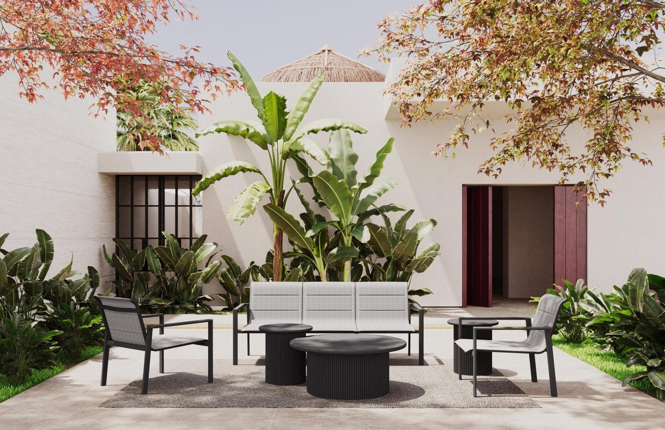 Amalfi Club Chair - Charcoal by Azurro Living