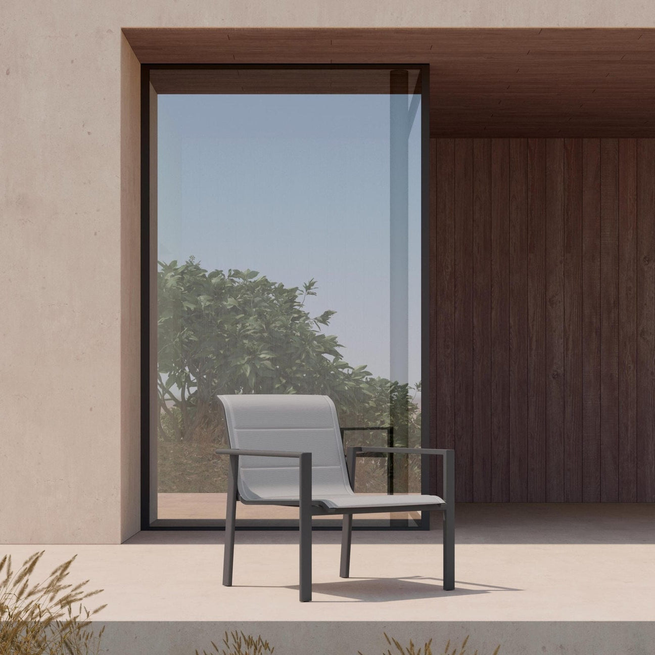Amalfi Club Chair - Charcoal by Azurro Living
