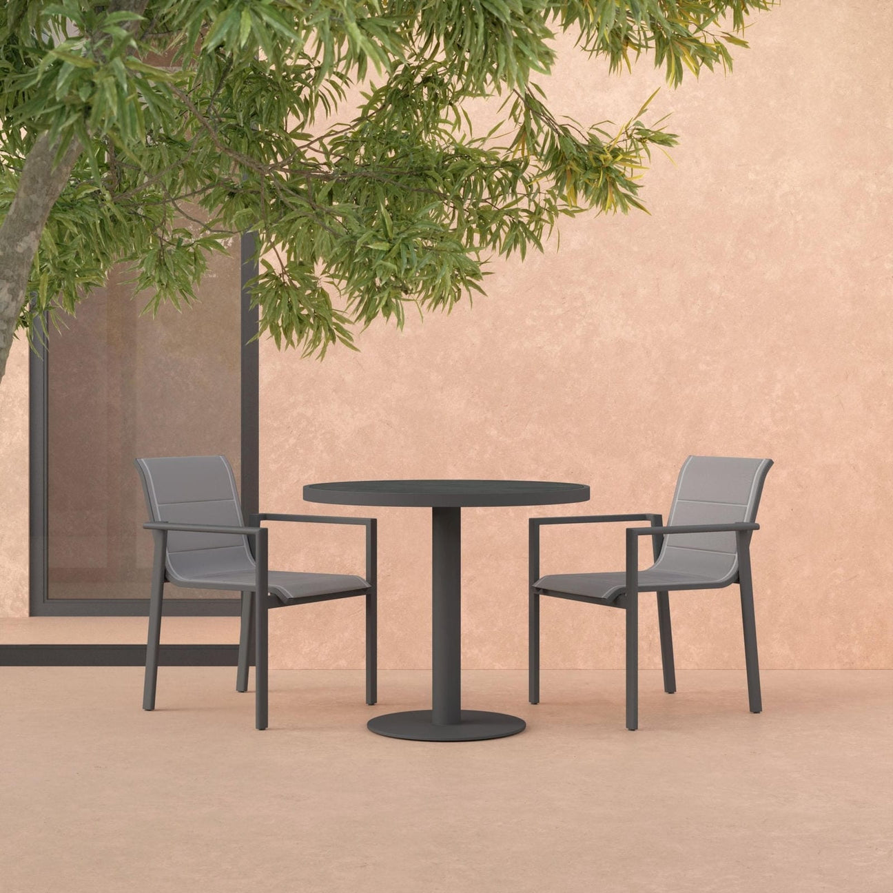 Amalfi Dining Chair - Charcoal by Azurro Living
