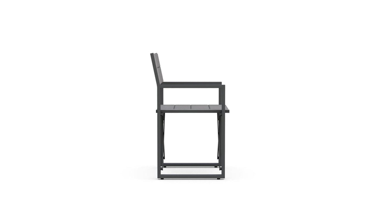 Amalfi Directors Chair - Charcoal by Azurro Living