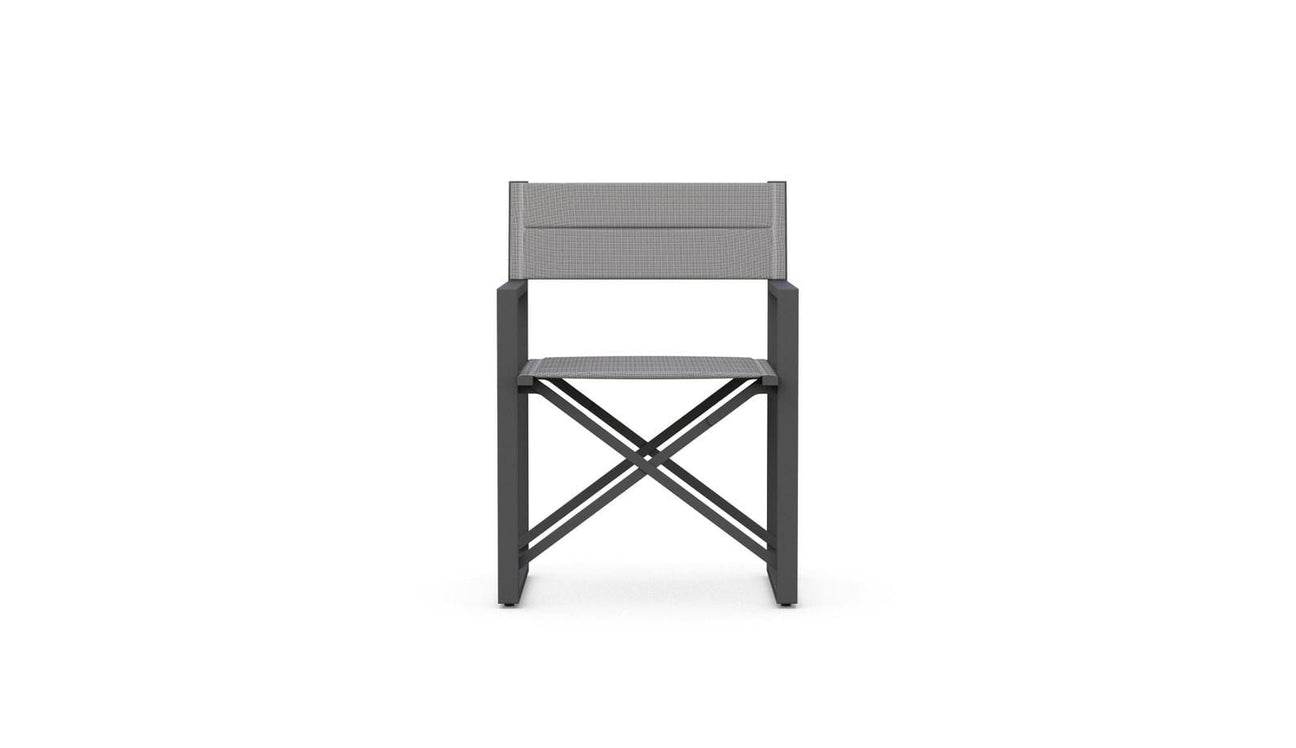 Amalfi Directors Chair - Charcoal by Azurro Living