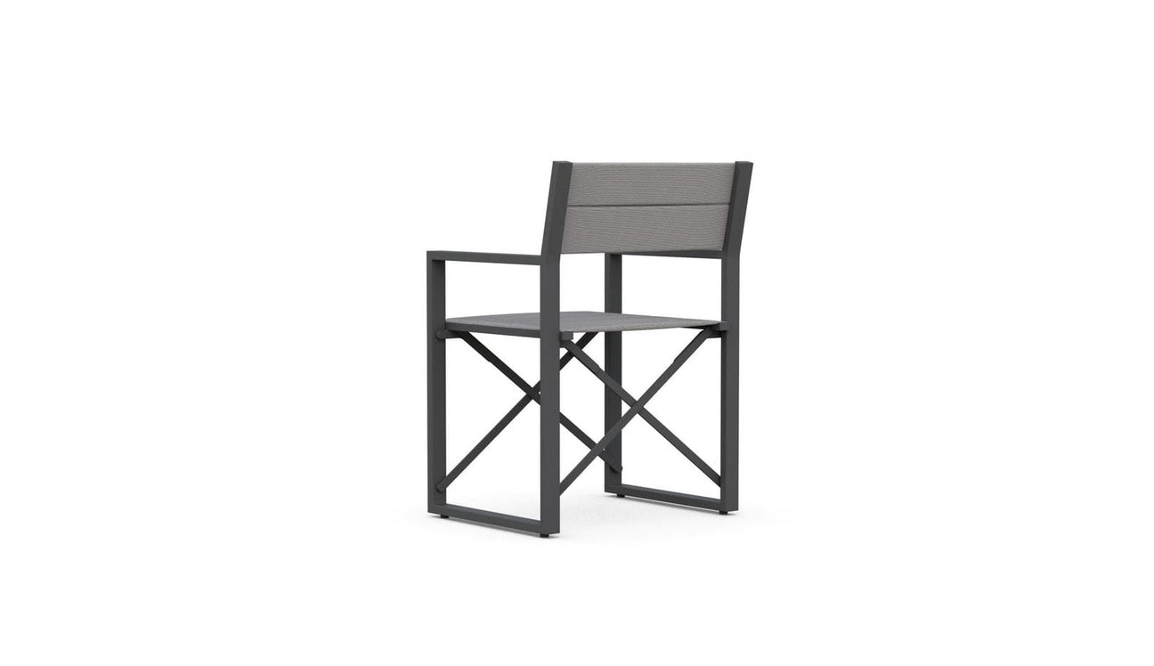 Amalfi Directors Chair - Charcoal by Azurro Living