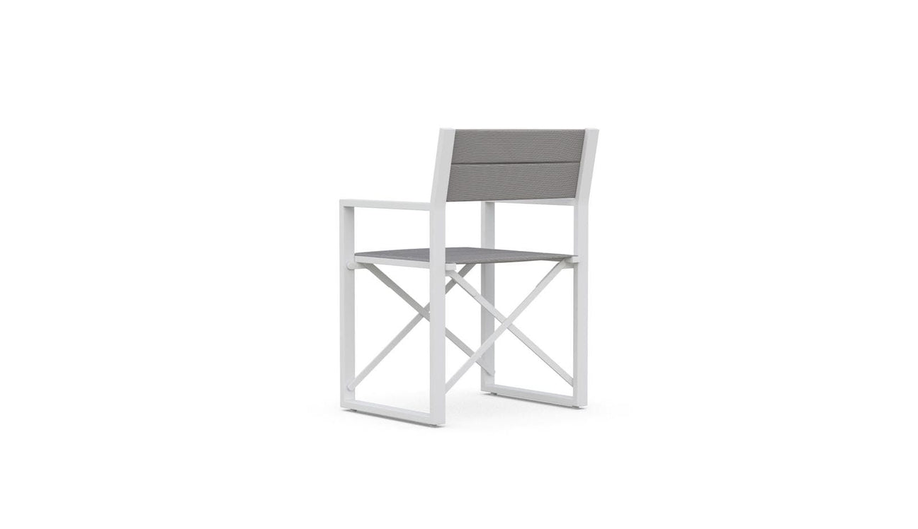 Amalfi Directors Chair - White by Azurro Living