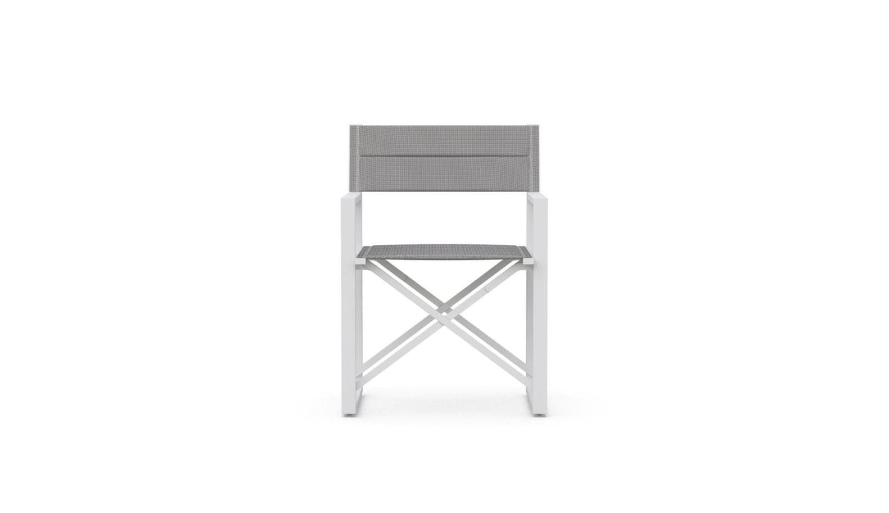 Amalfi Directors Chair - White by Azurro Living