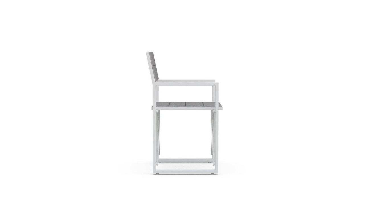 Amalfi Directors Chair - White by Azurro Living