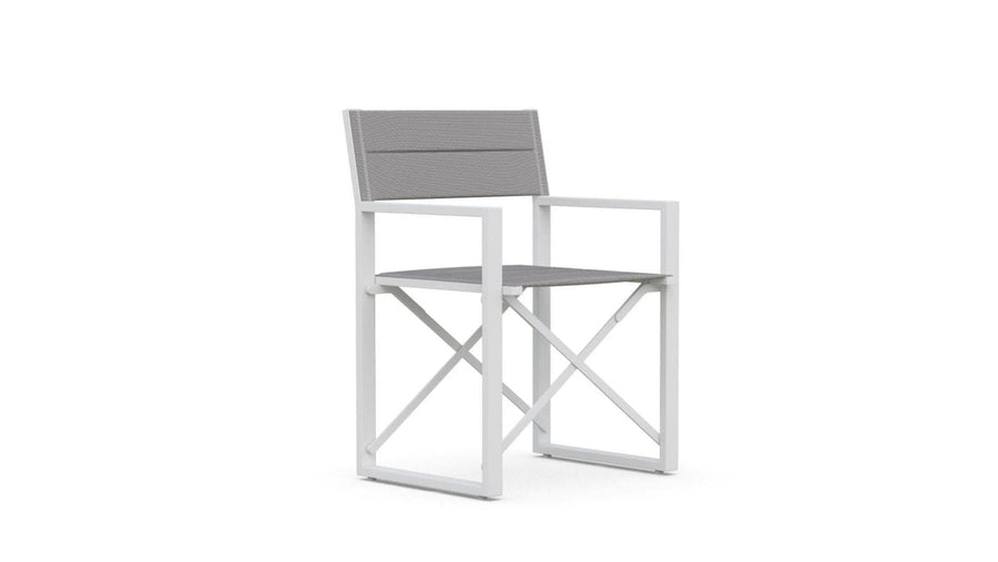 Amalfi Directors Chair - White by Azurro Living