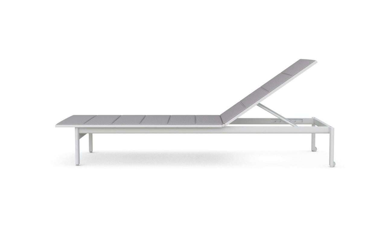Amalfi Chaise Lounge - White by Azurro Living