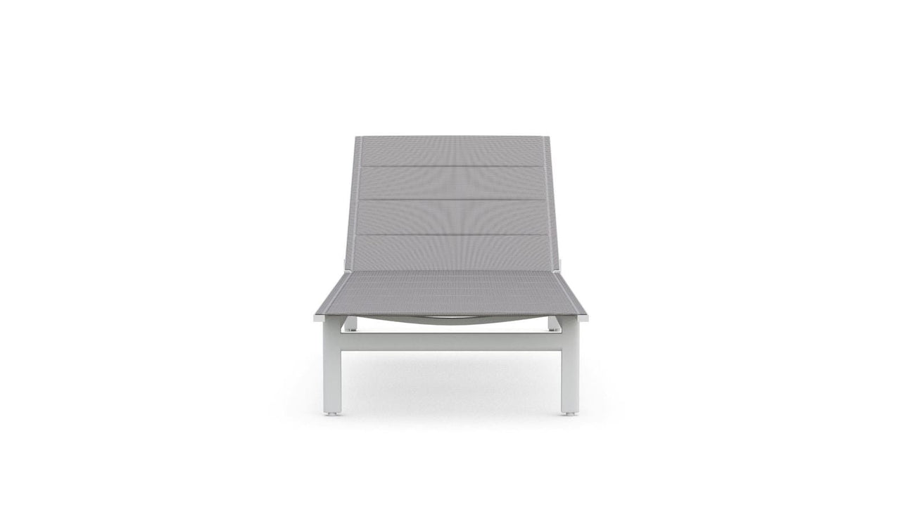 Amalfi Chaise Lounge - White by Azurro Living