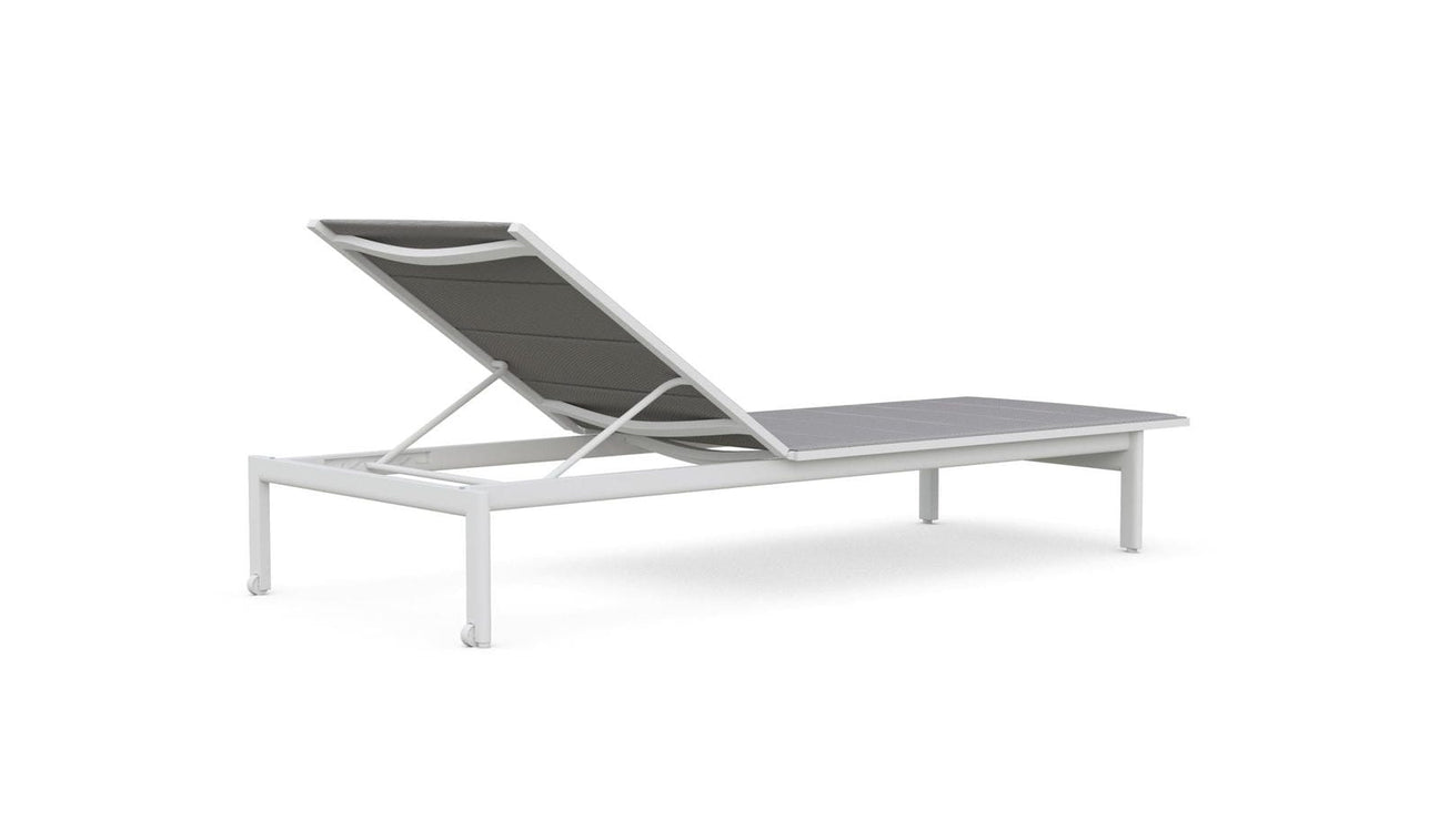 Amalfi Chaise Lounge - White by Azurro Living