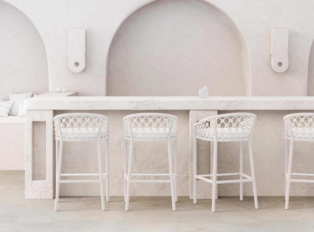 Amelia Bar Stool - Sand by Azurro Living