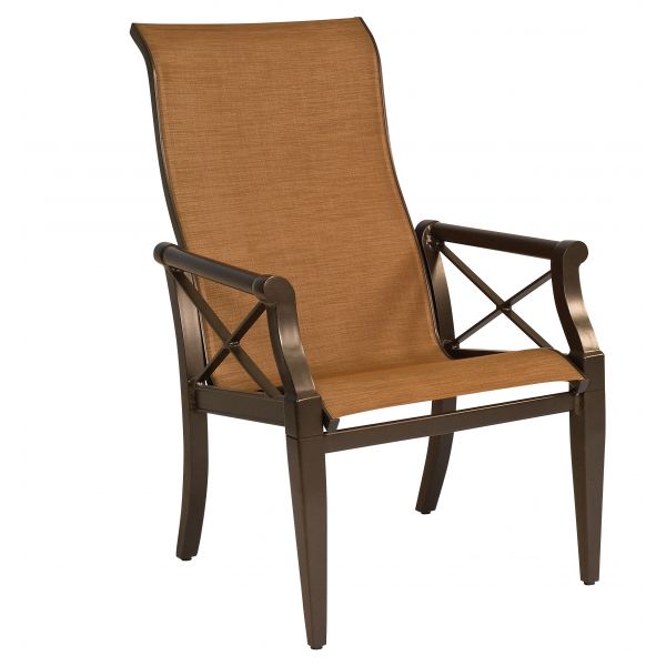 Andover Sling High-Back Dining Armchair By Woodard