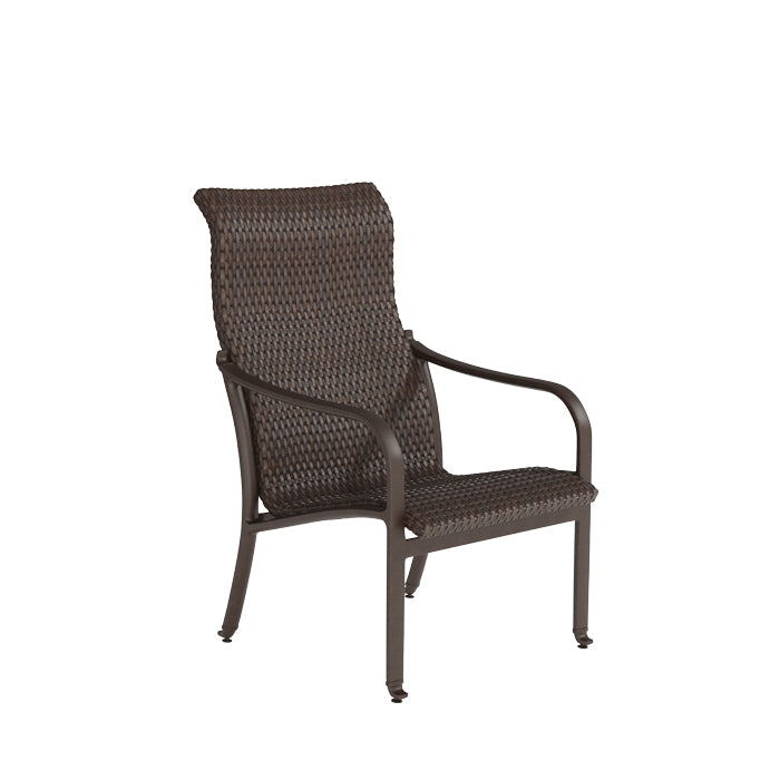 Andover Woven Bucket High Back Dining Chair by Tropitone