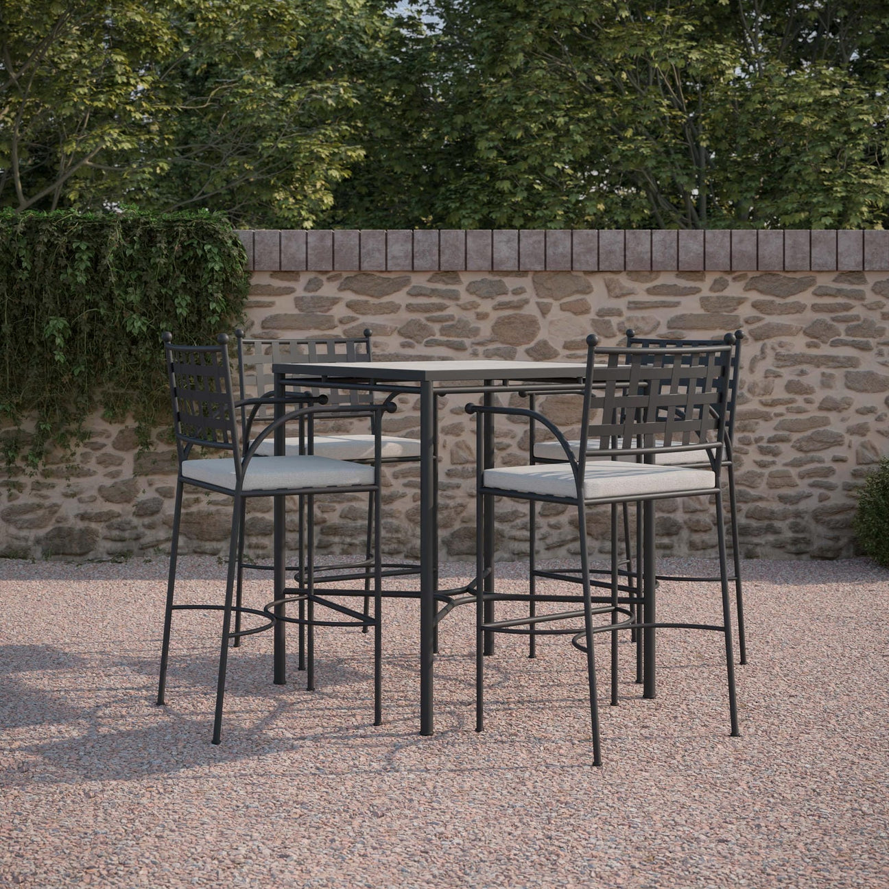 Athens 35" Bar Table Base Only by Azurro Living