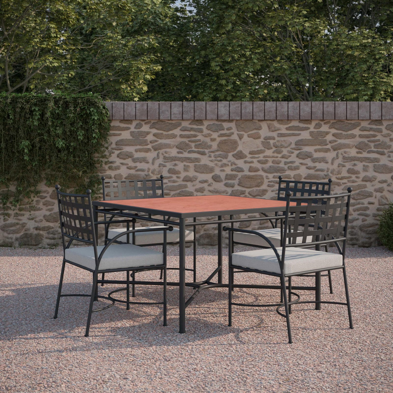 Athens 48" Square Dining Table Base Only by Azurro Living