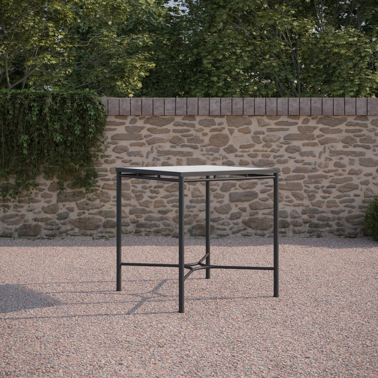 Athens 35" Counter Table Base Only by Azurro Living