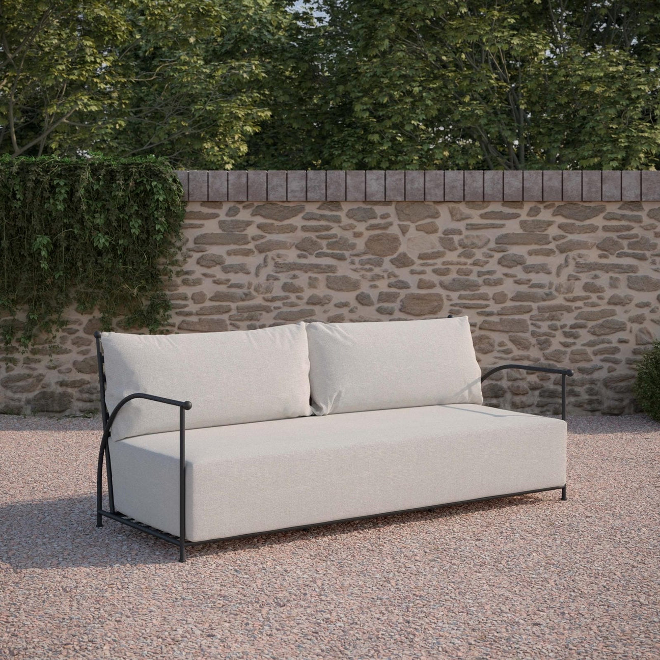 Athens High Back 3 Seat Sofa by Azurro Living