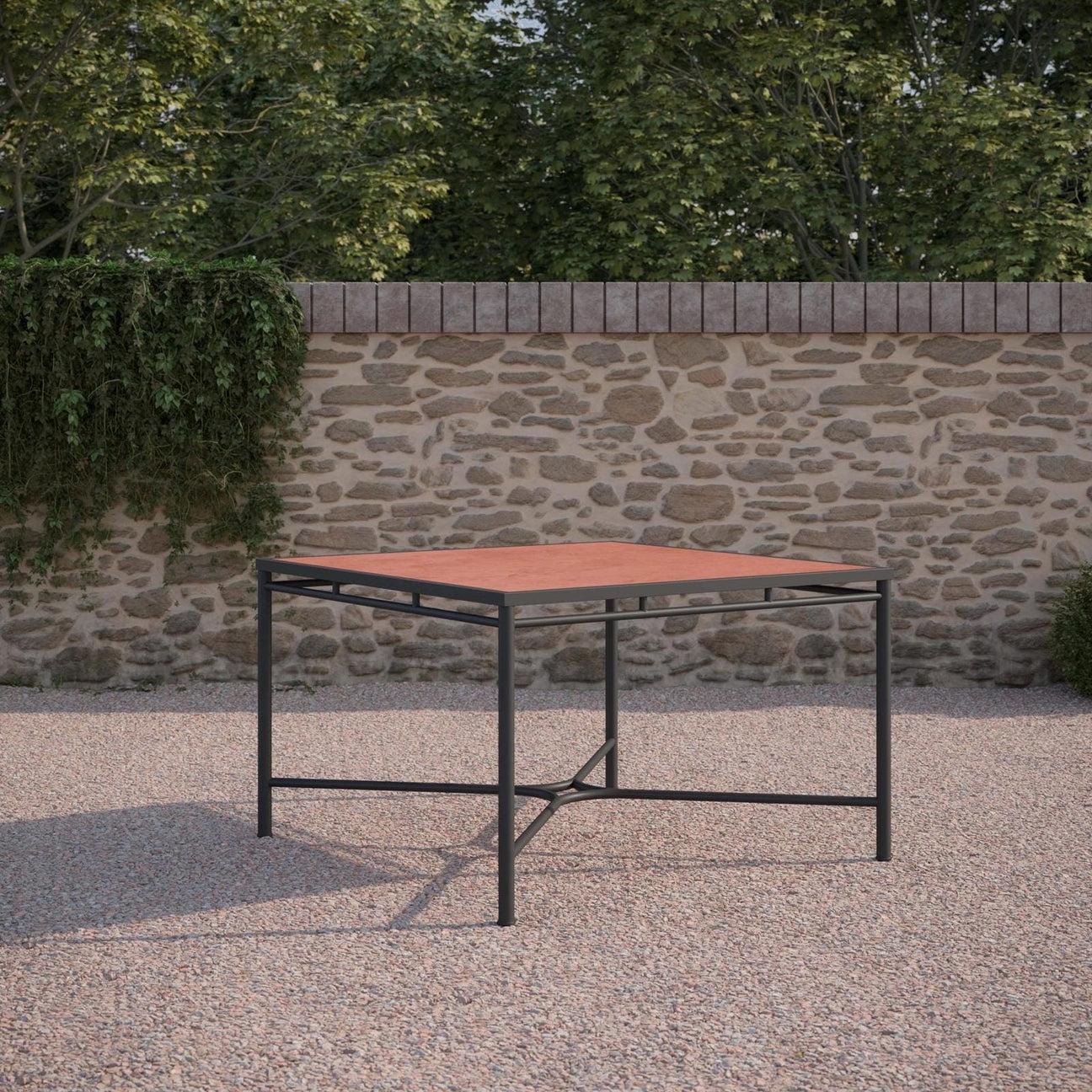 Athens 48" Square Dining Table Base Only by Azurro Living