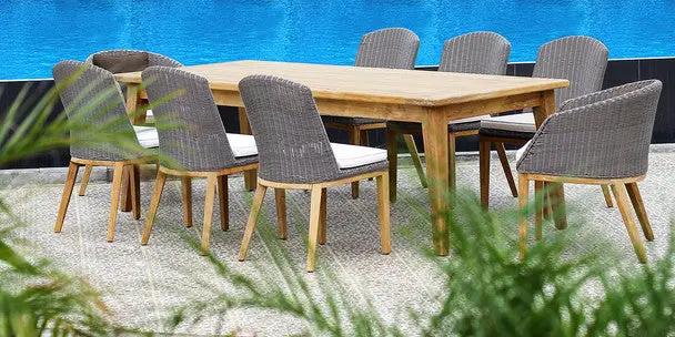 Portola Wicker Side Chair By Classic Teak