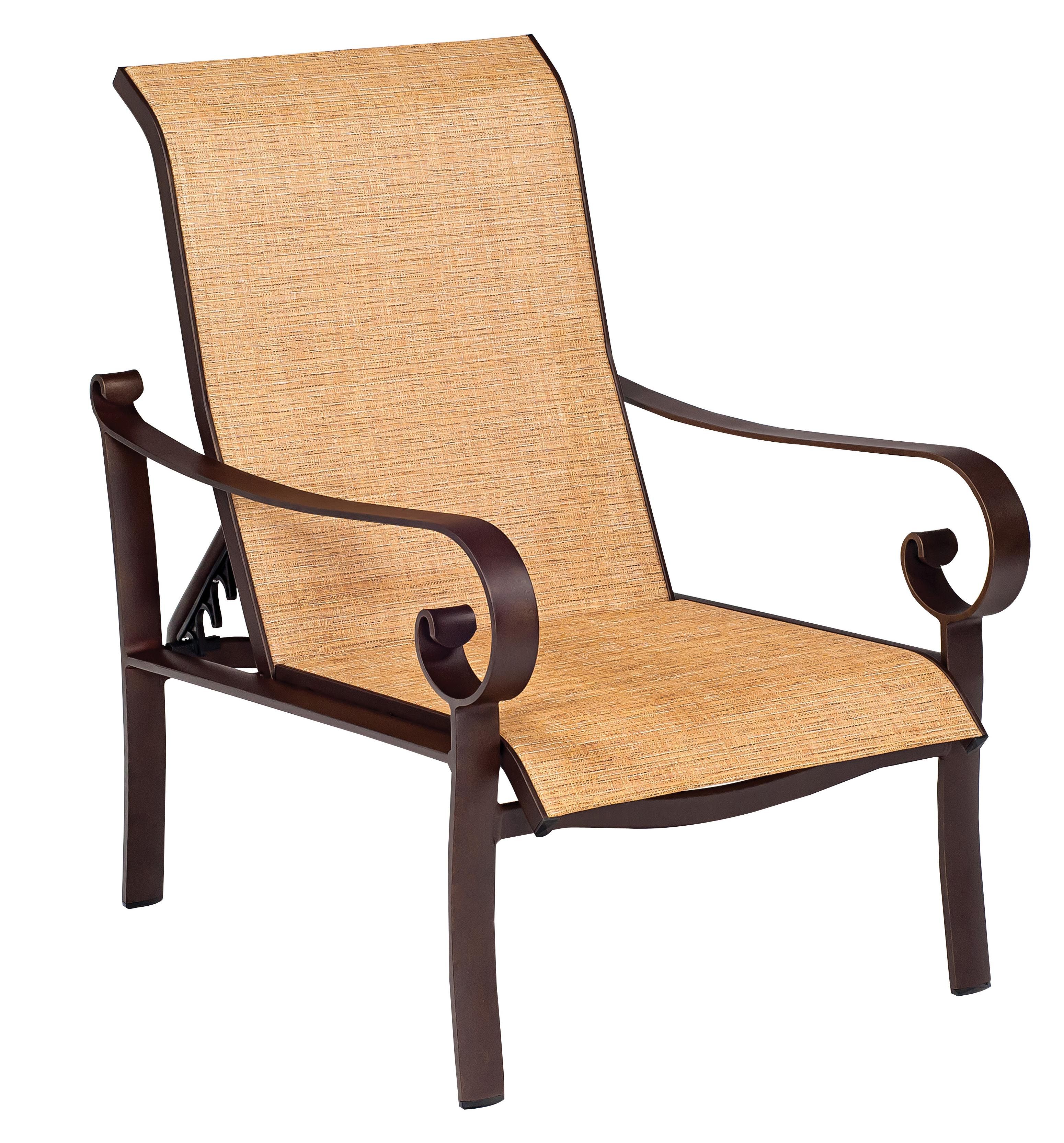 Belden Sling Adjustable Lounge Chair By Woodard