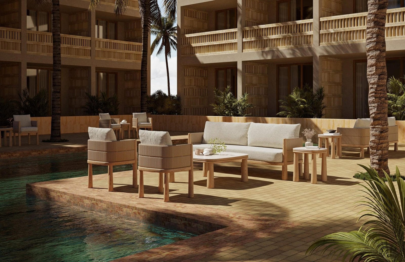 Biscayne 3 Seat Sofa by Azurro Living