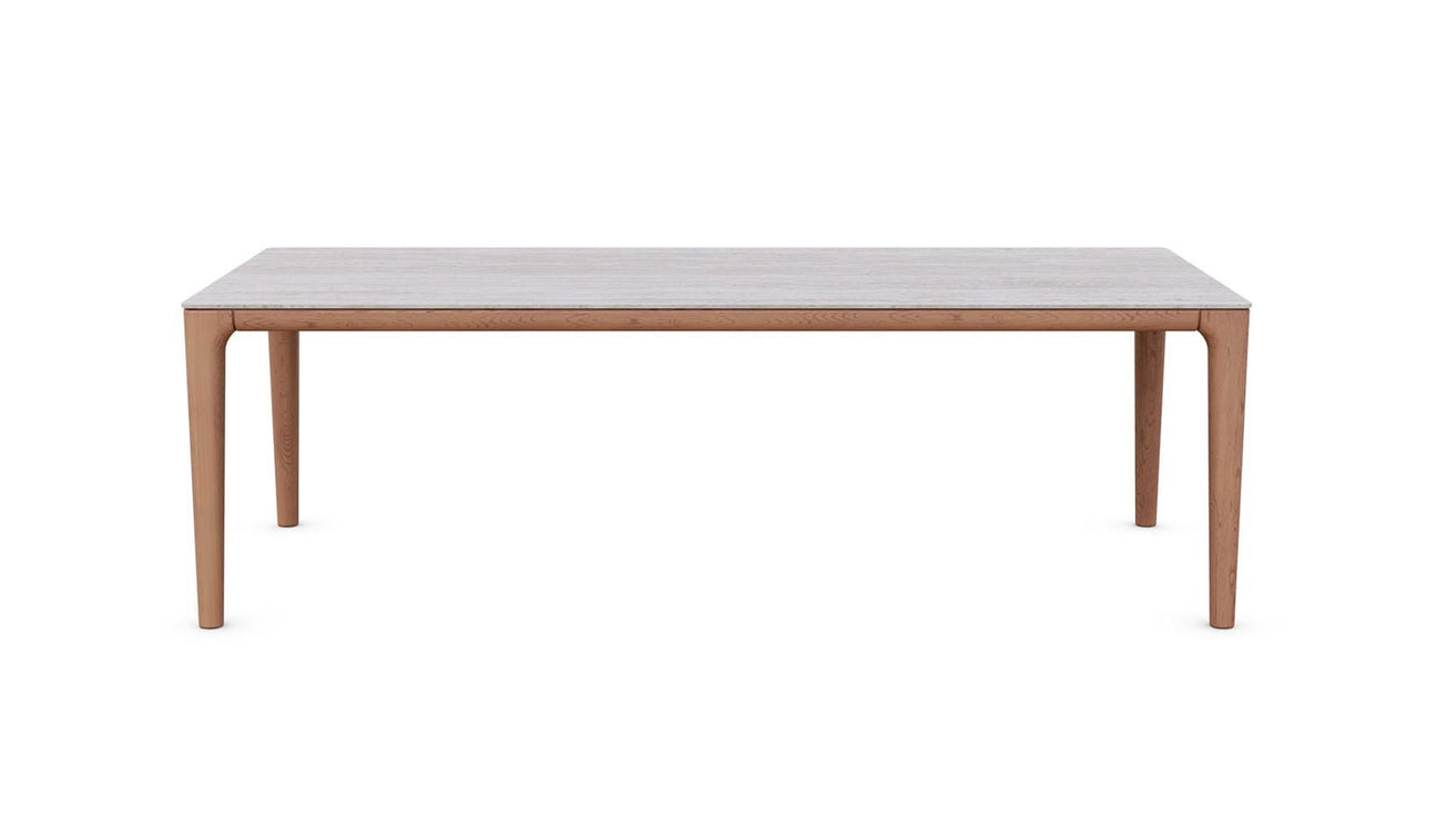 Boca 87" Dining Table Travertine Top by Azurro Living