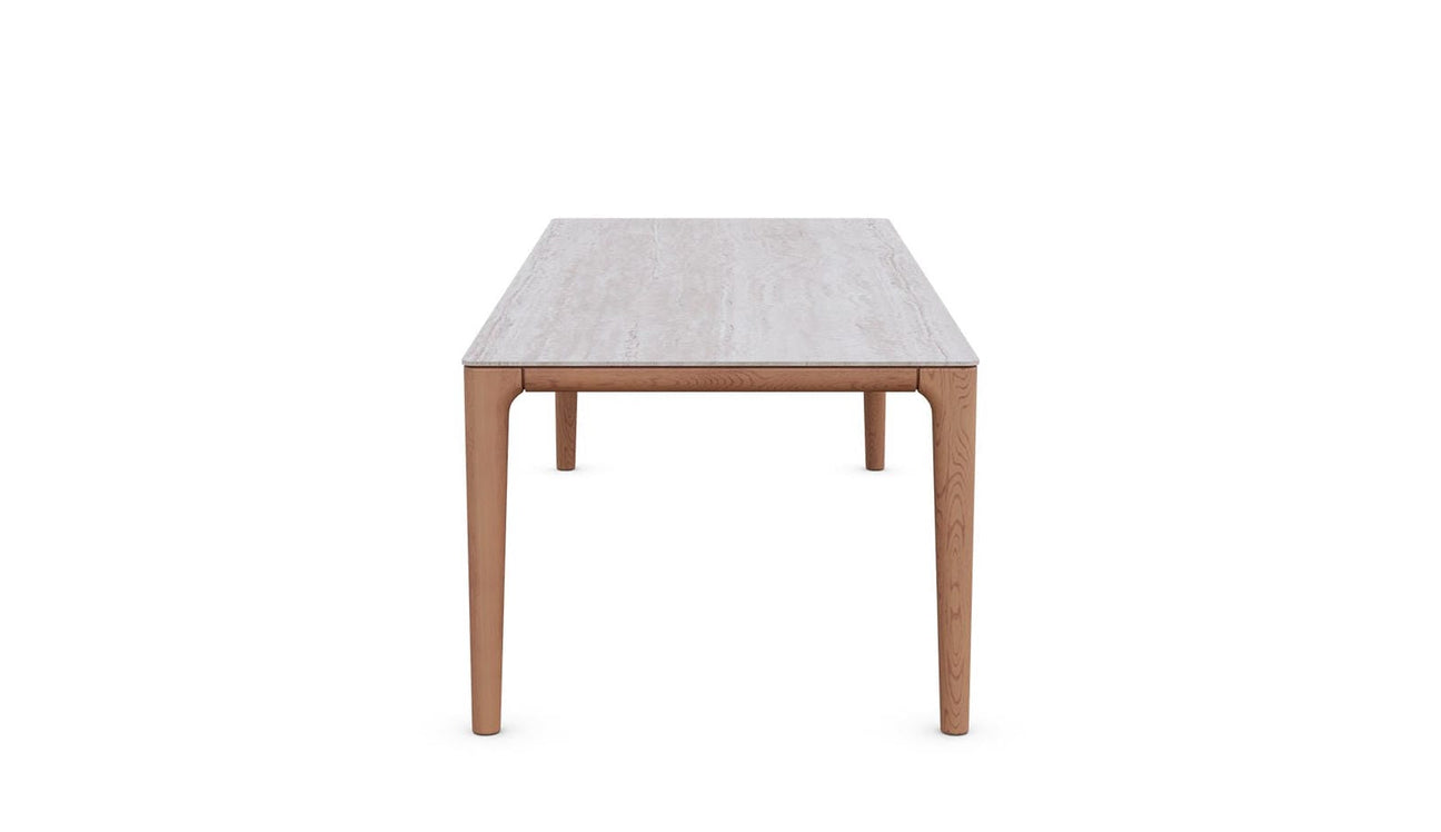Boca 87" Dining Table Travertine Top by Azurro Living