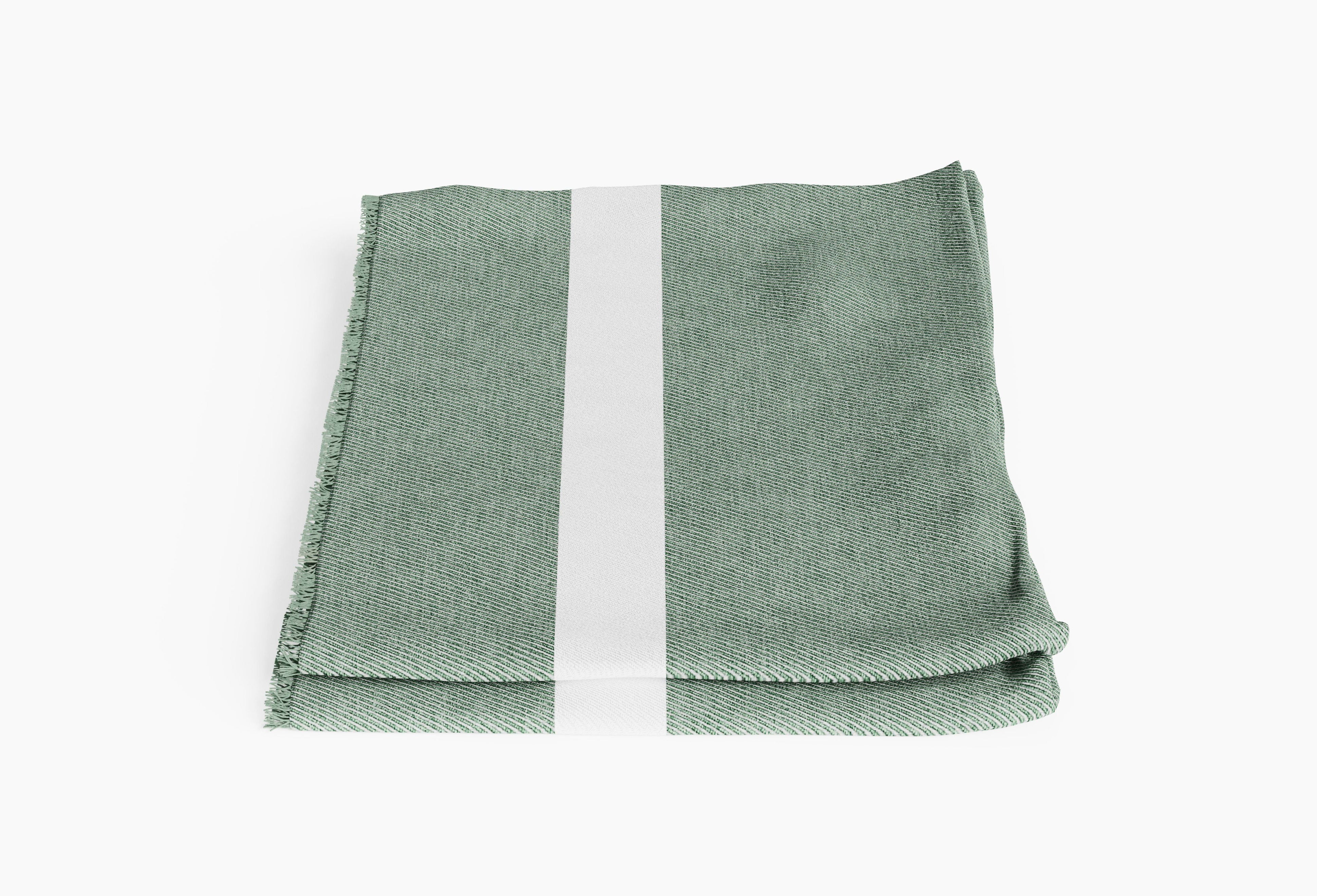 Bug Shield Outdoor Throw Blanket (Forest Green Colorblock) By Outer