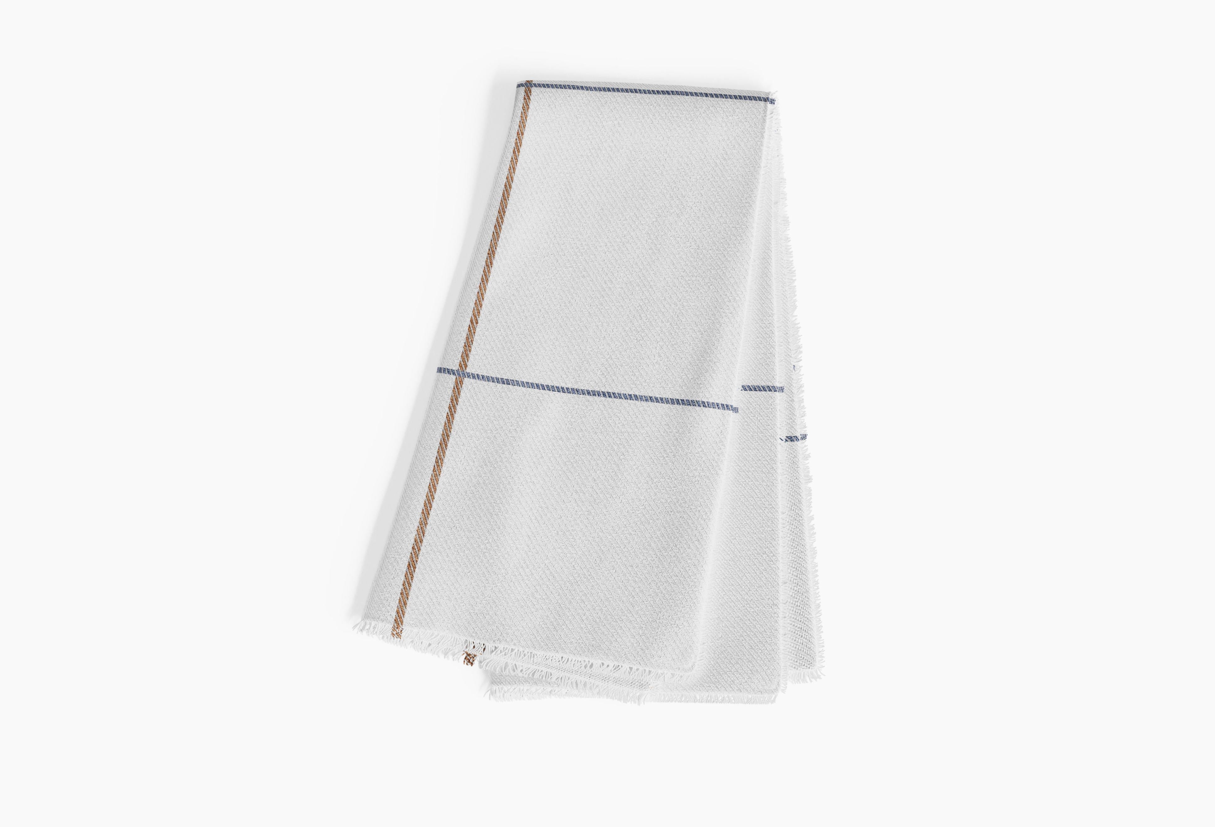 Bug Shield Outdoor Throw Blanket (Swan White Windowpane Plaid) By Outer