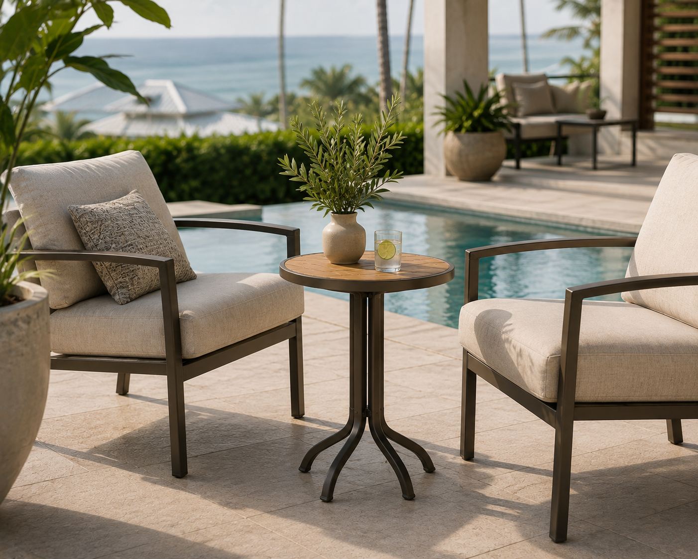 Horizons Forma Table Tea Table 20" Round by Tropitone