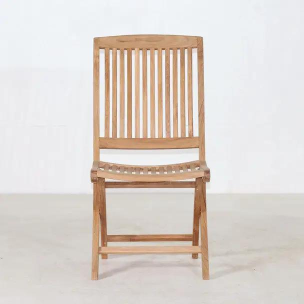 Cambria Folding Teak Side Chair