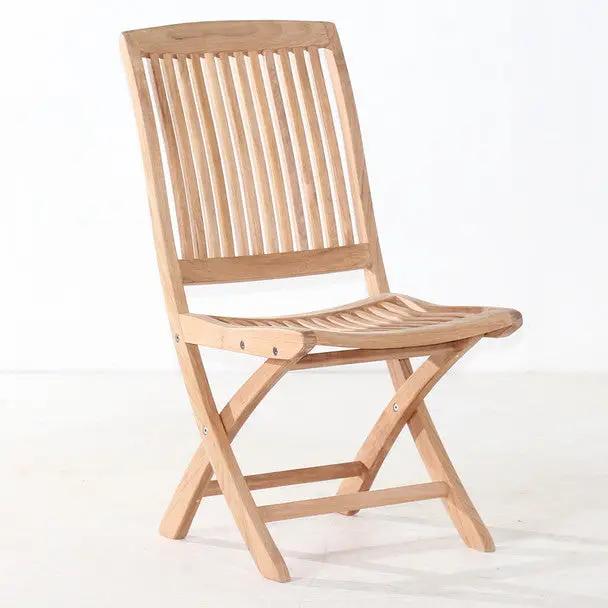 Cambria Folding Teak Side Chair