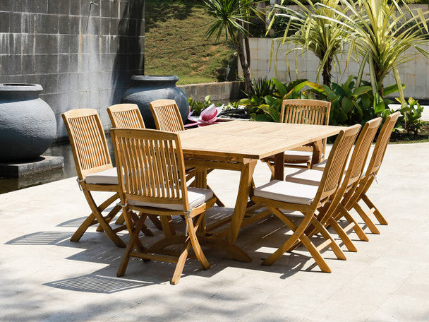 Cambria Folding Teak Side Chair