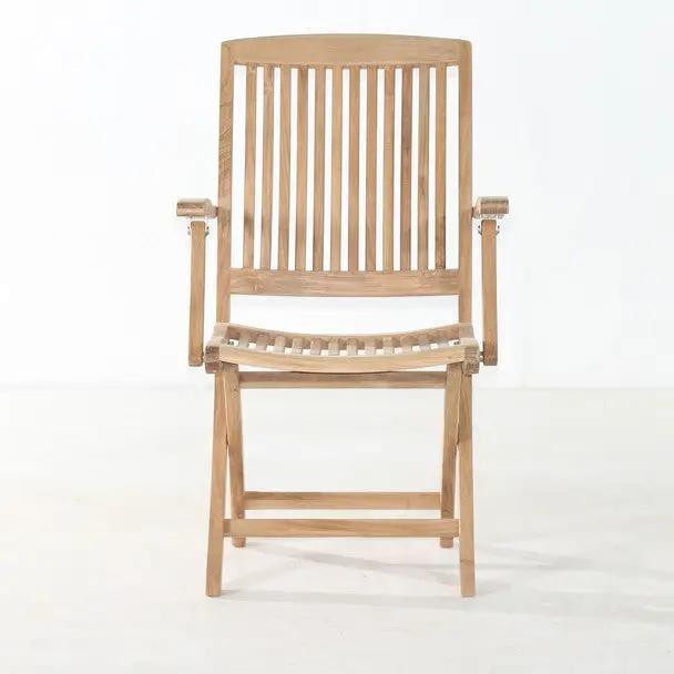 Cambria Folding Teak Arm Chair
