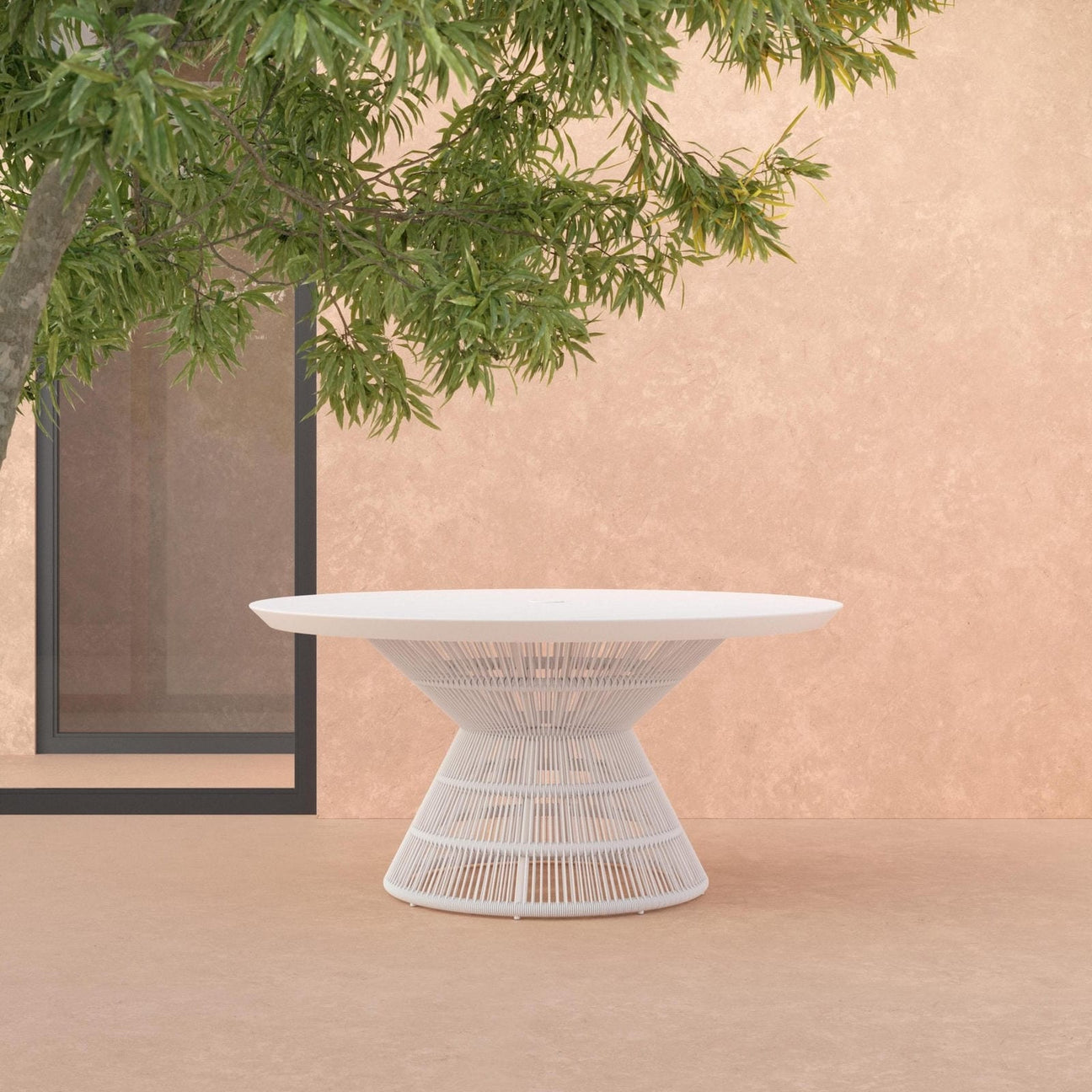 Captiva 60" Dining Table - White by Azurro Living