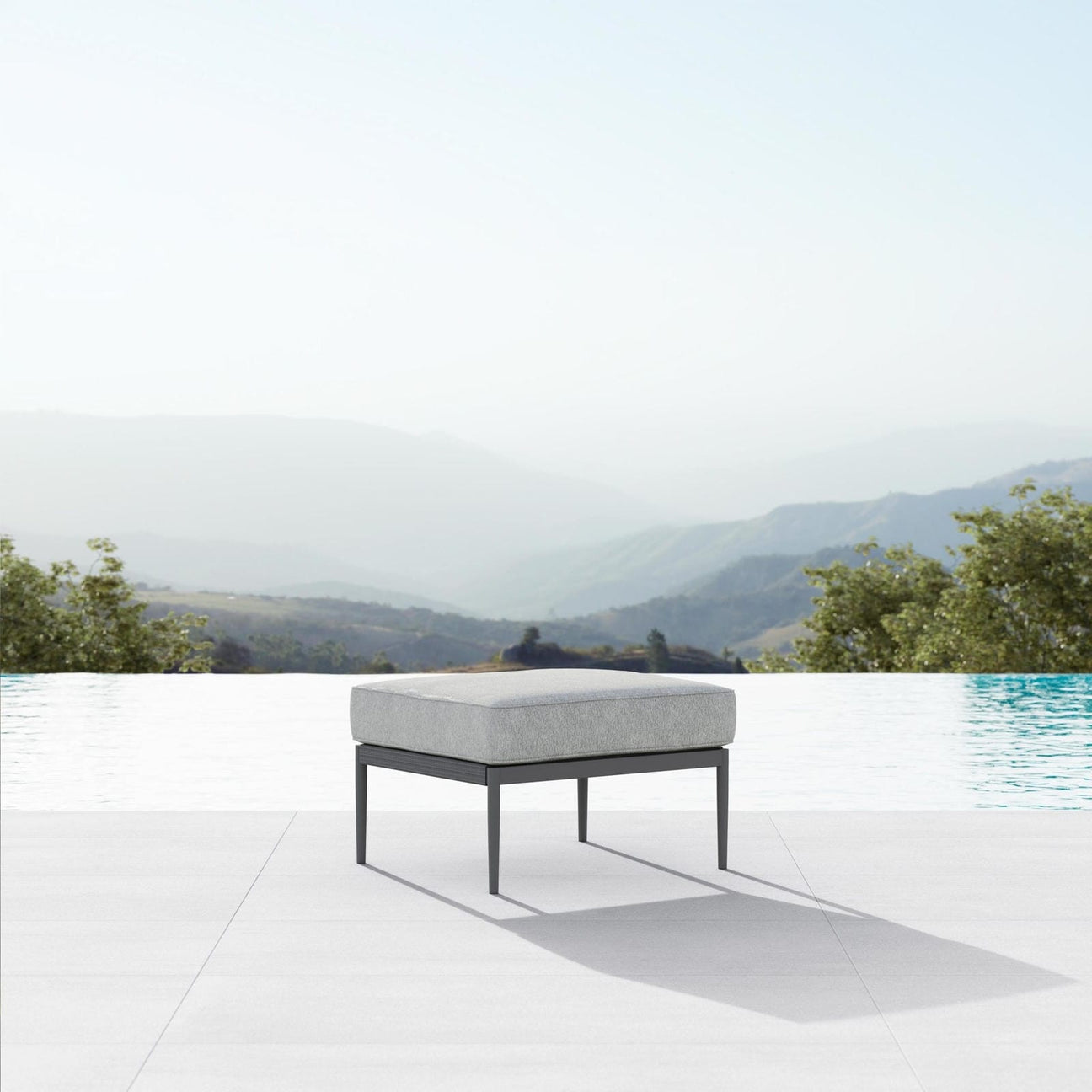 Catalina Ottoman - Ash by Azurro Living