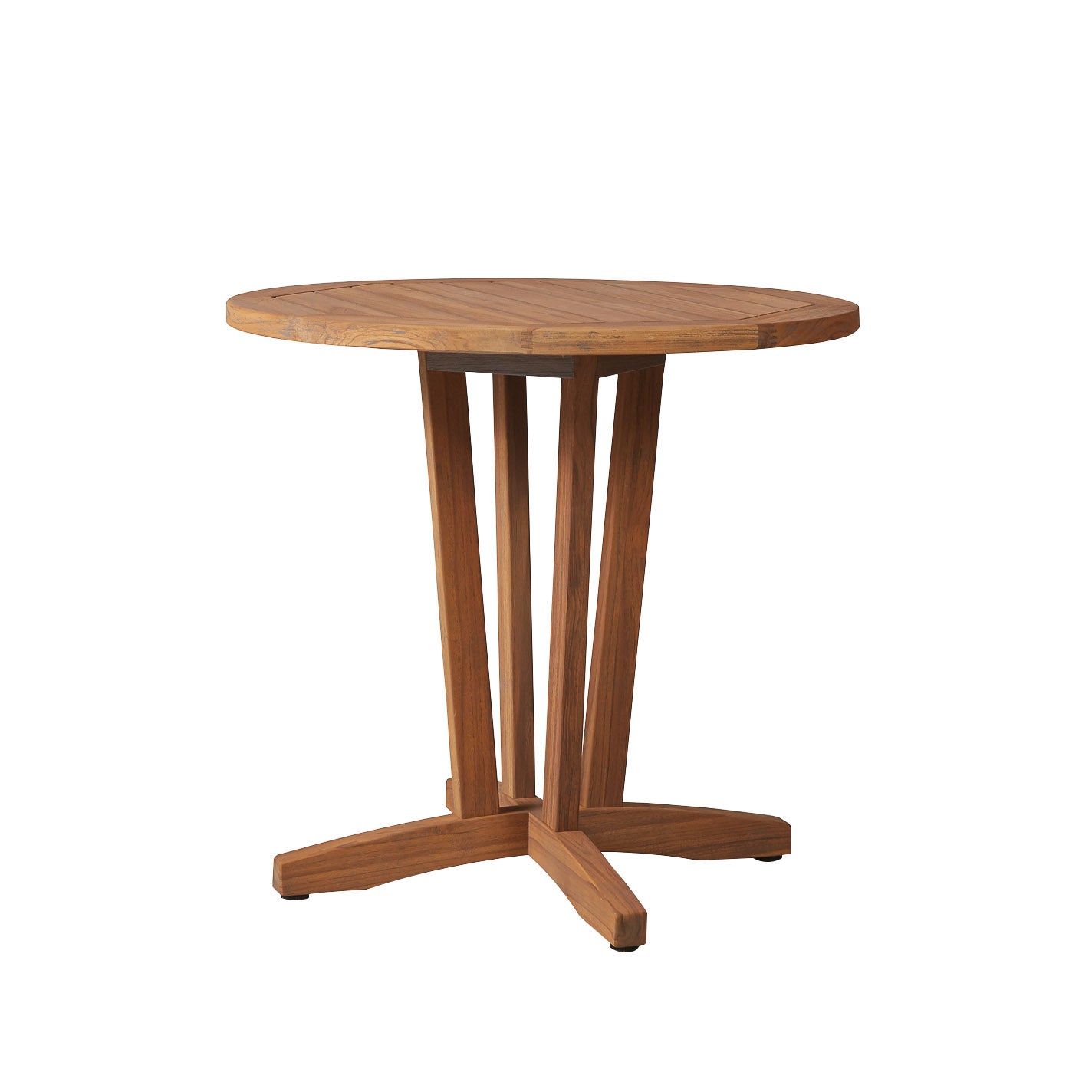 Teak 30” Round Bistro Table by Lloyd Flanders