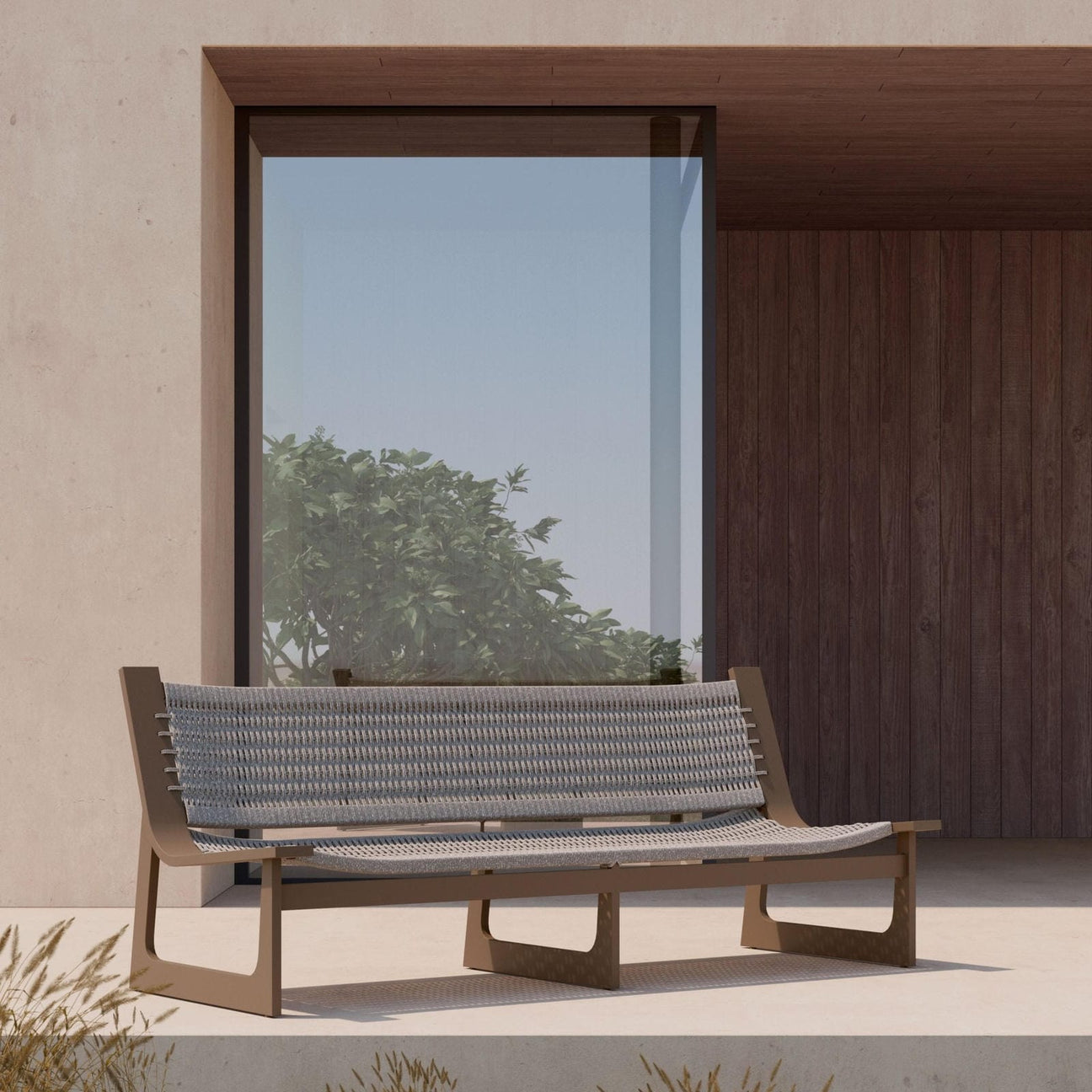 Cozumel 3 Seat Sofa - Bronze by Azurro Living