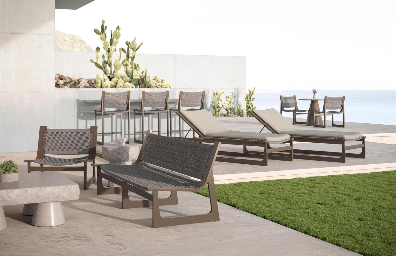 Cozumel 3 Seat Sofa - Bronze by Azurro Living