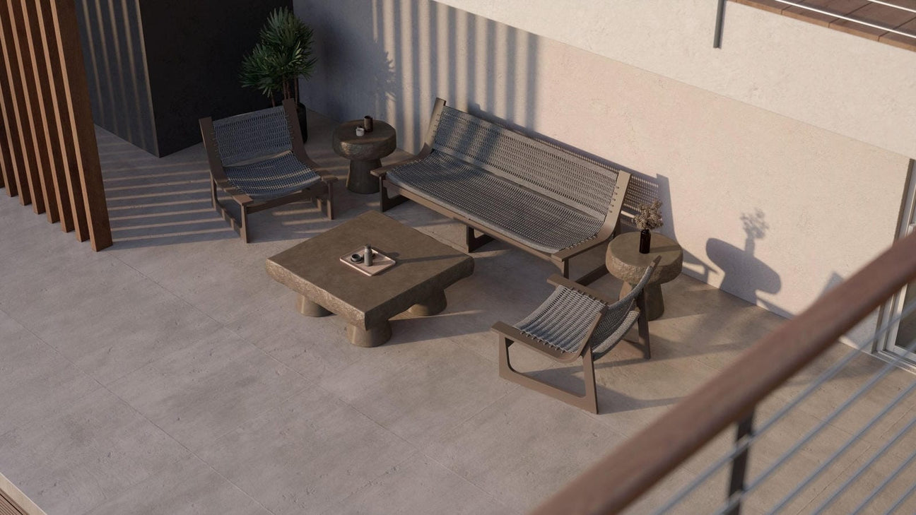 Cozumel 3 Seat Sofa - Bronze by Azurro Living