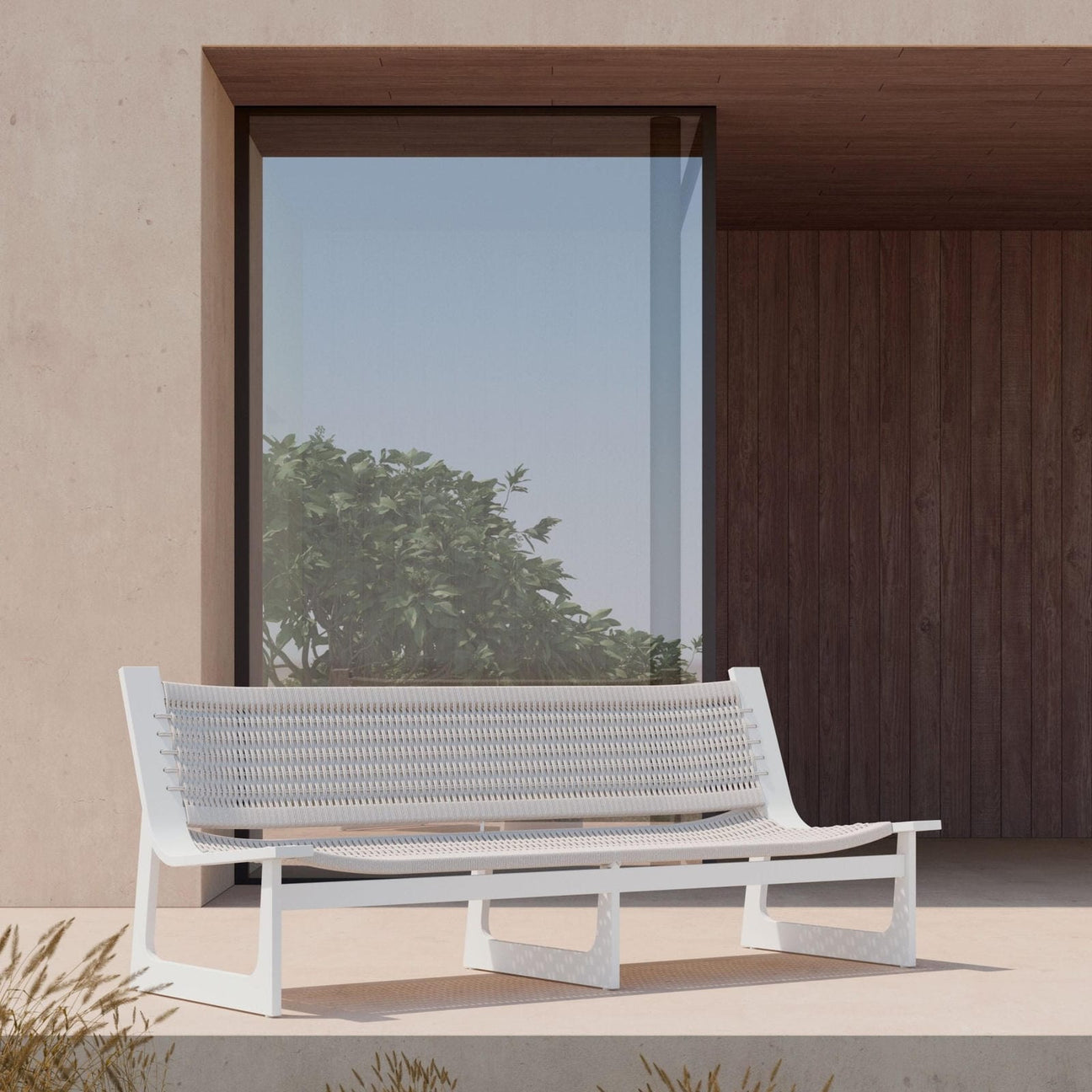 Cozumel 3 Seat Sofa - White by Azurro Living