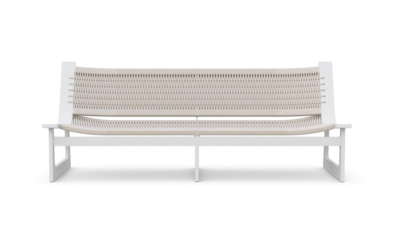 Cozumel 3 Seat Sofa - White by Azurro Living