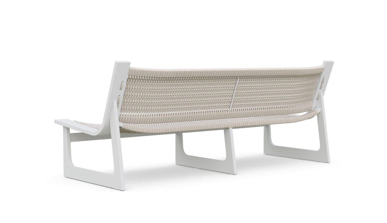 Cozumel 3 Seat Sofa - White by Azurro Living
