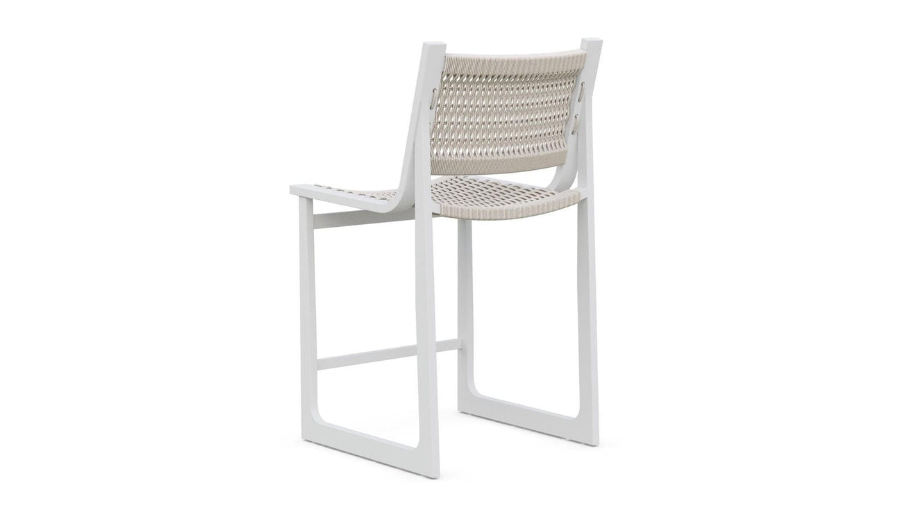Cozumel Bar Stool - White by Azurro Living