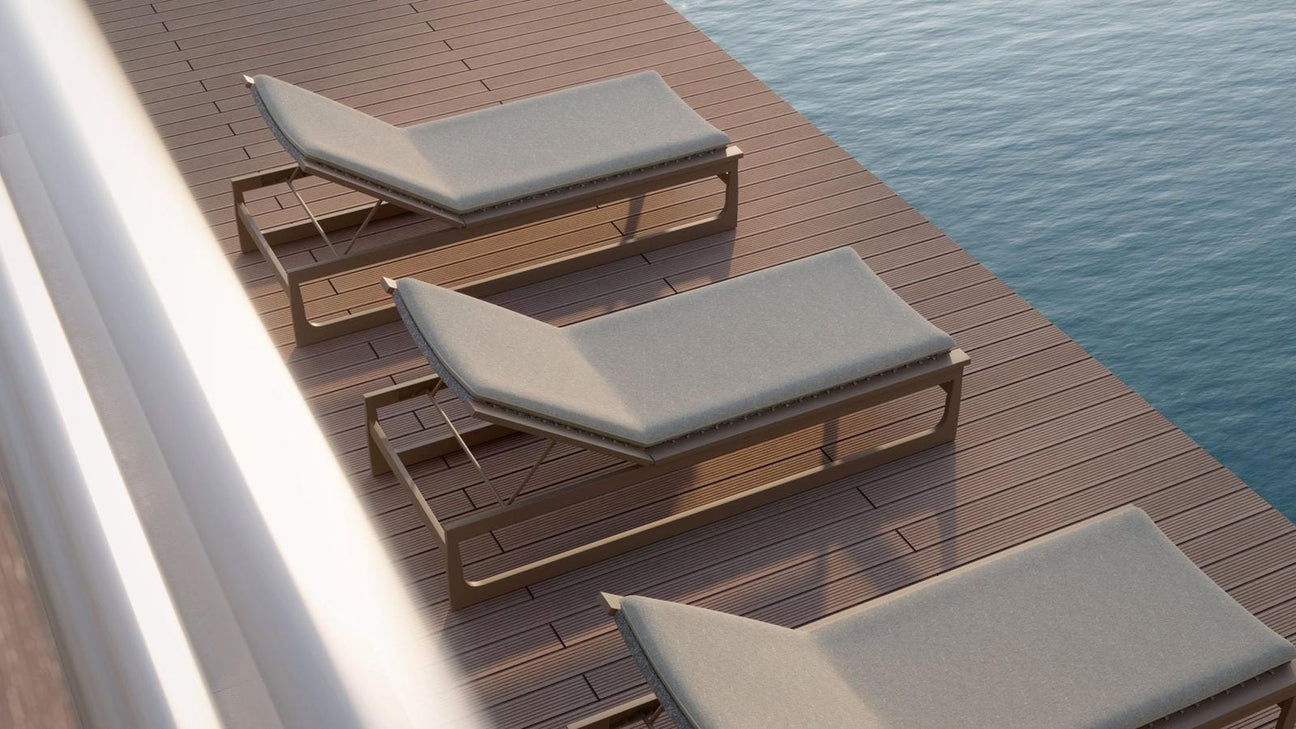 Cozumel Chaise Lounge - Bronze by Azurro Living